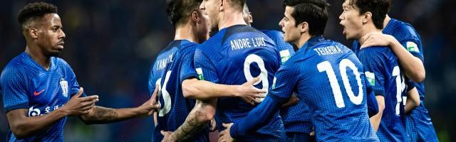 九游体育-【中超】张玉宁路易斯破门 10人国安客场1比1申花