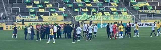 九游体育-巴阿大战打了5分钟就取消 错在巴西防疫部门？！