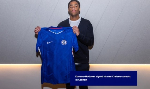 九游体育官网下载-切尔西官方：青训边锋麦奎因签下职业合同，曾单场上演大四喜